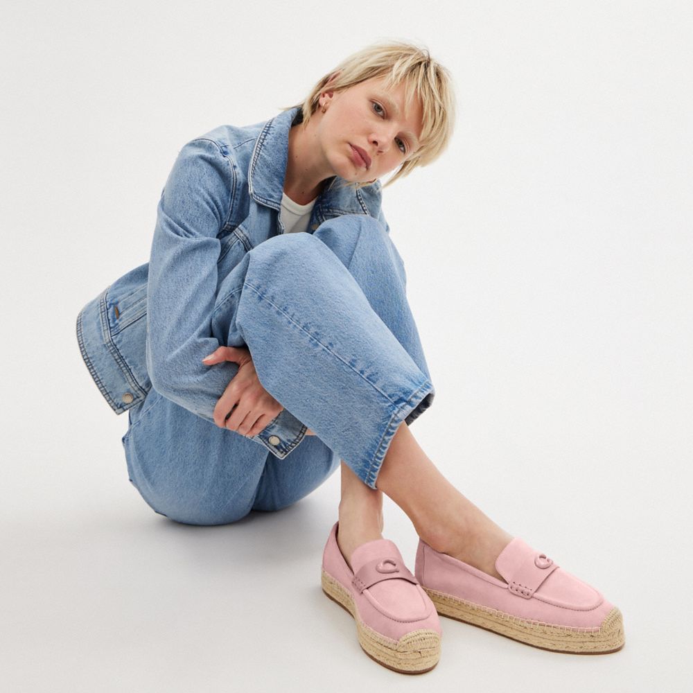 Pink Women Coach Camilla Soft Espadrille | MY_CH23544