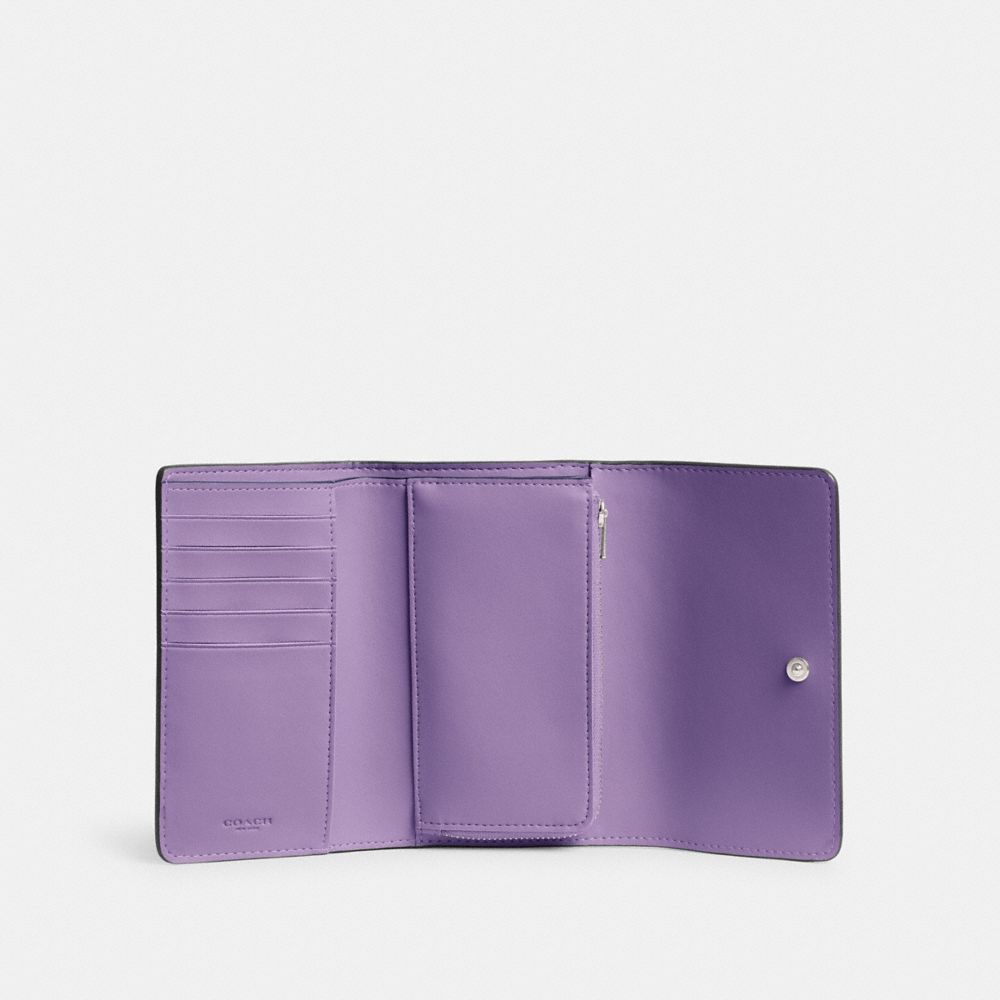 Purple Women Coach Essential Medium Flap In Colorblock Large Wallets | MY_CH74738