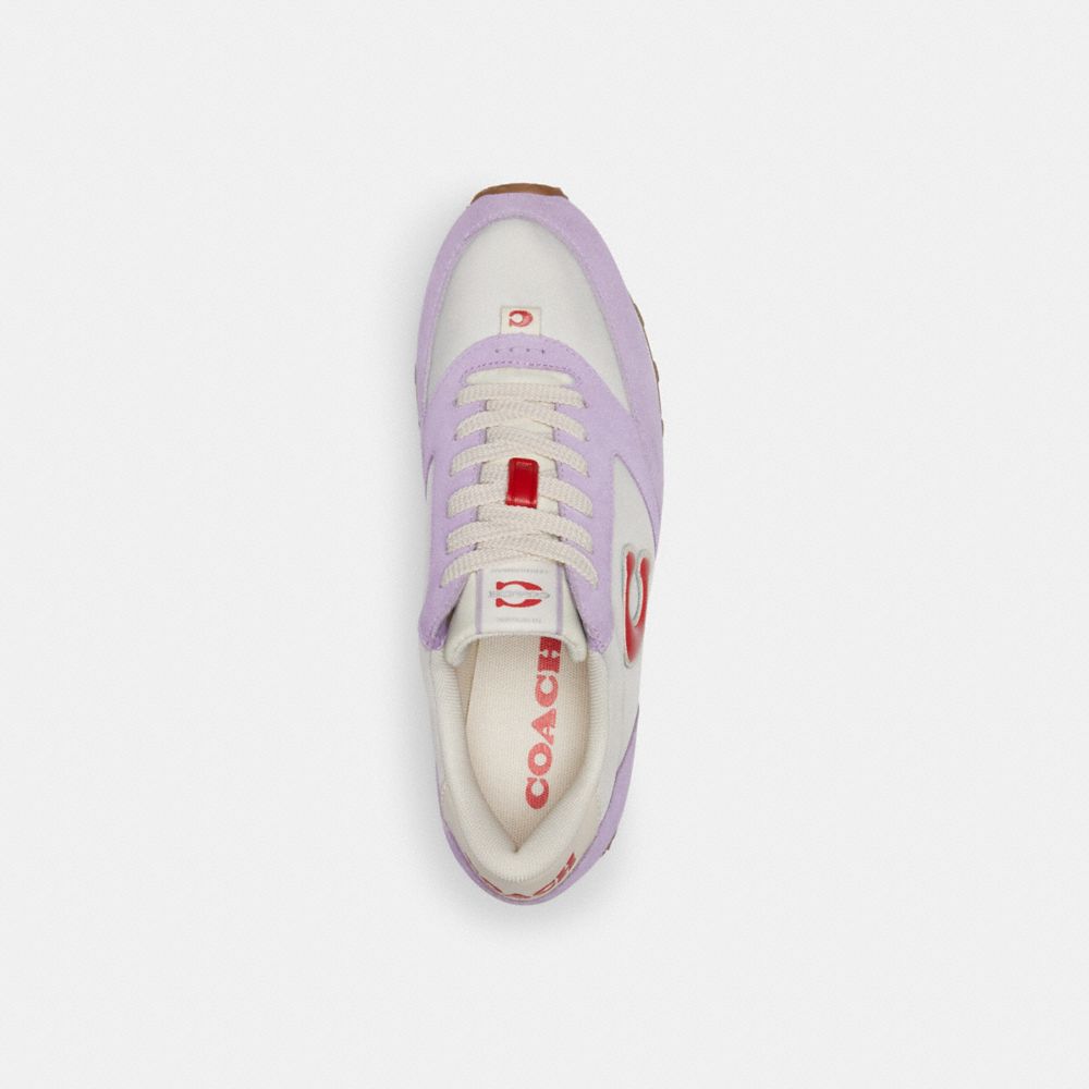 Purple Women Coach Runner Soft Sneakers | MY_CH38187