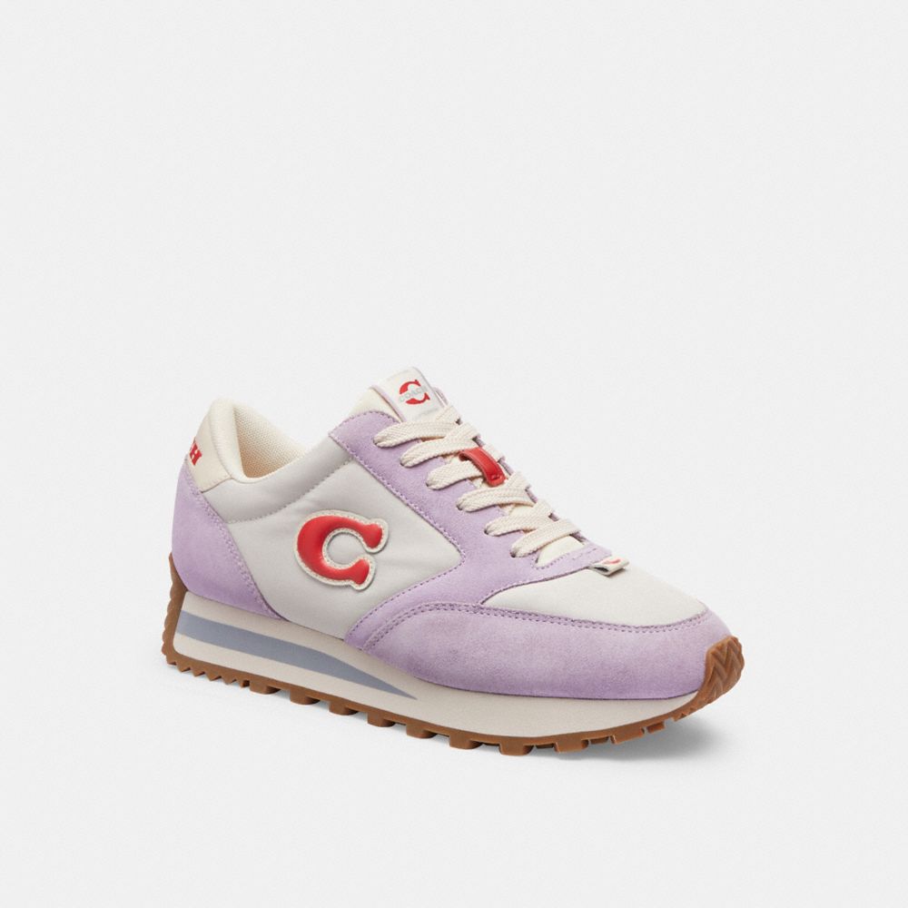 Purple Women Coach Runner Soft Sneakers | MY_CH38187