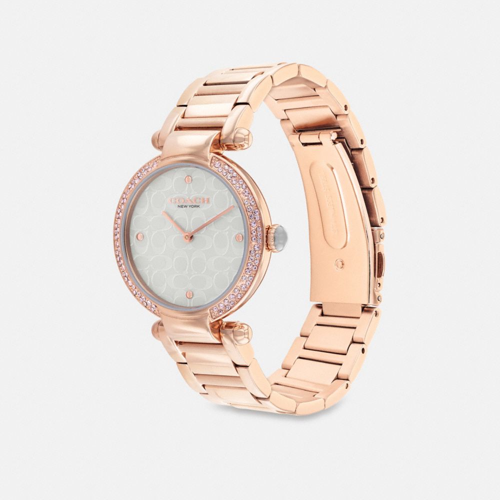 Rose Gold Women Coach Cary 34 Mm Watches | MY_CH92564