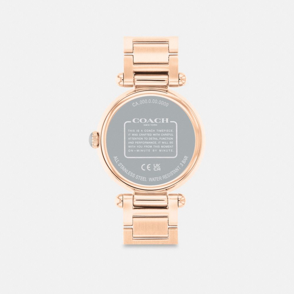 Rose Gold Women Coach Cary 34 Mm Watches | MY_CH92564