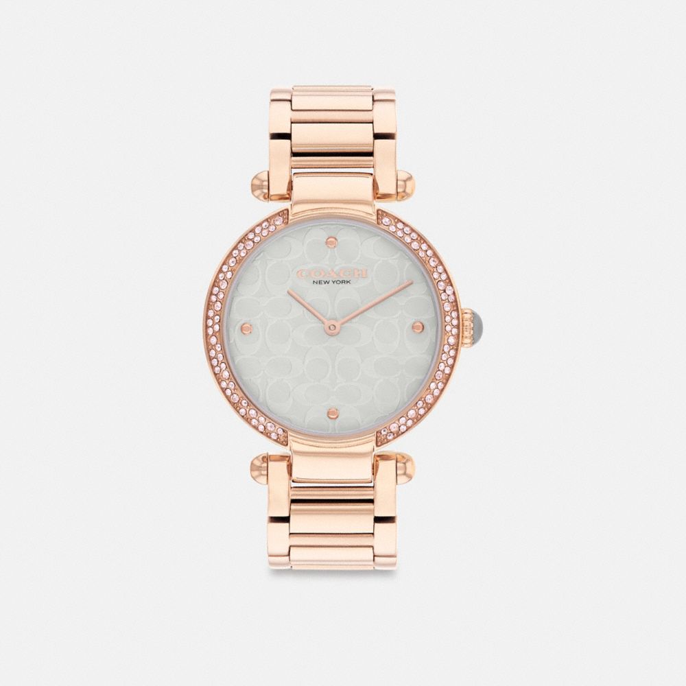 Rose Gold Women Coach Cary 34 Mm Watches | MY_CH92564