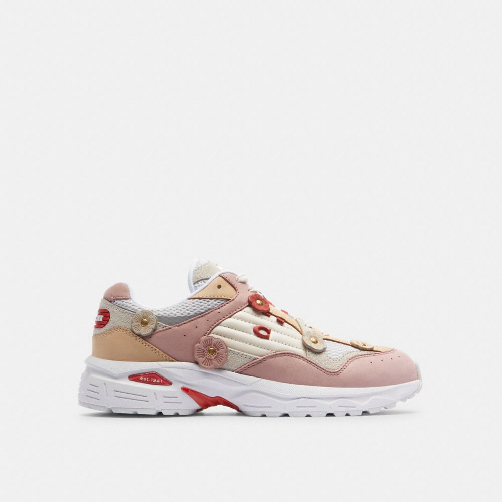 Rose Women Coach C301 With Tea Light Sneakers | MY_CH96701