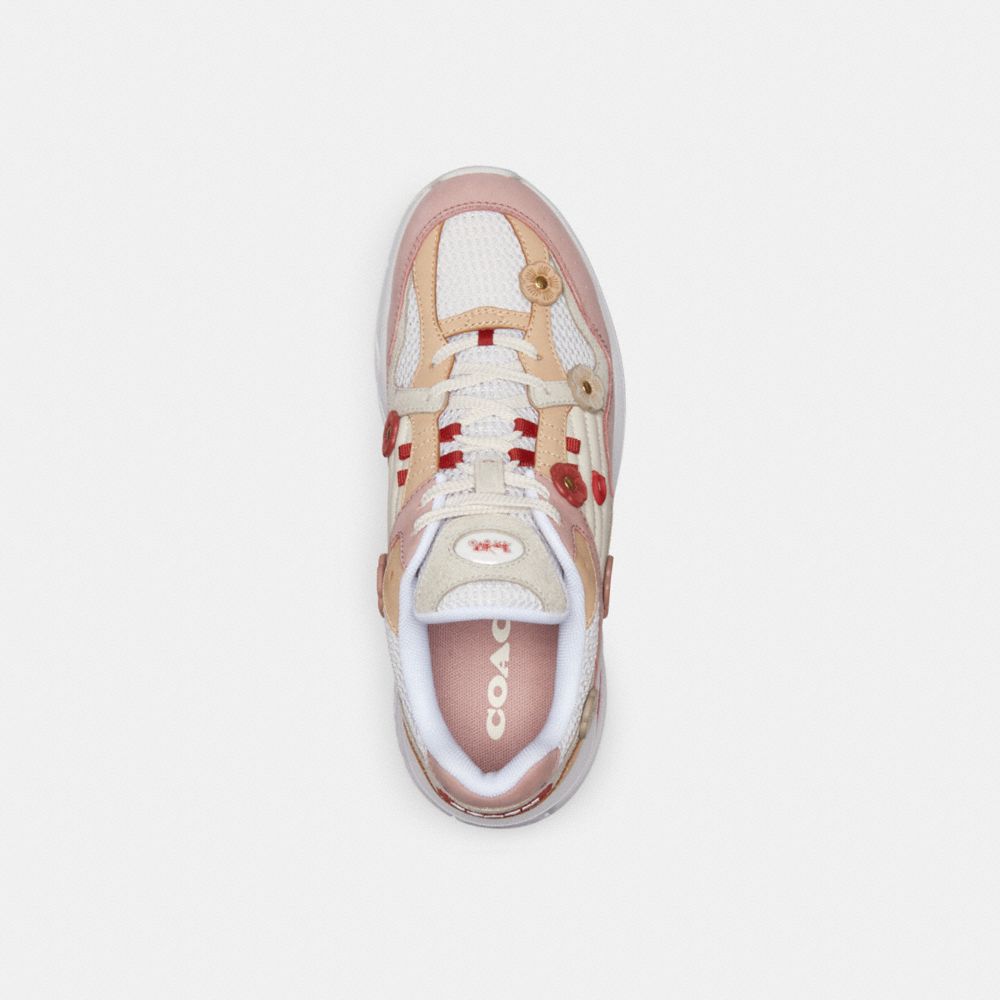 Rose Women Coach C301 With Tea Light Sneakers | MY_CH96701