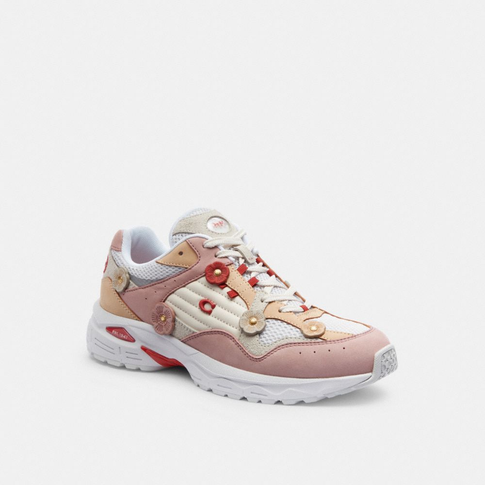 Rose Women Coach C301 With Tea Light Sneakers | MY_CH96701