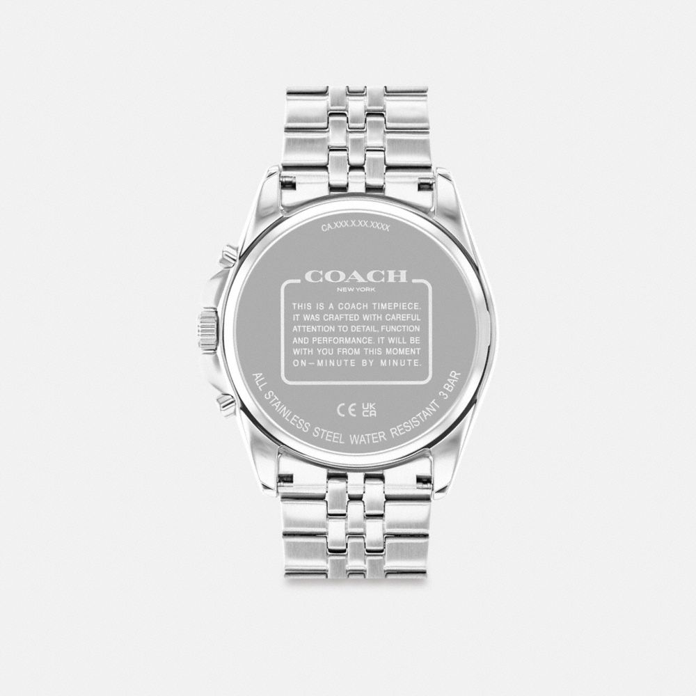 Silver Men Coach Greyson 43 Mm Watches | MY_CH82693