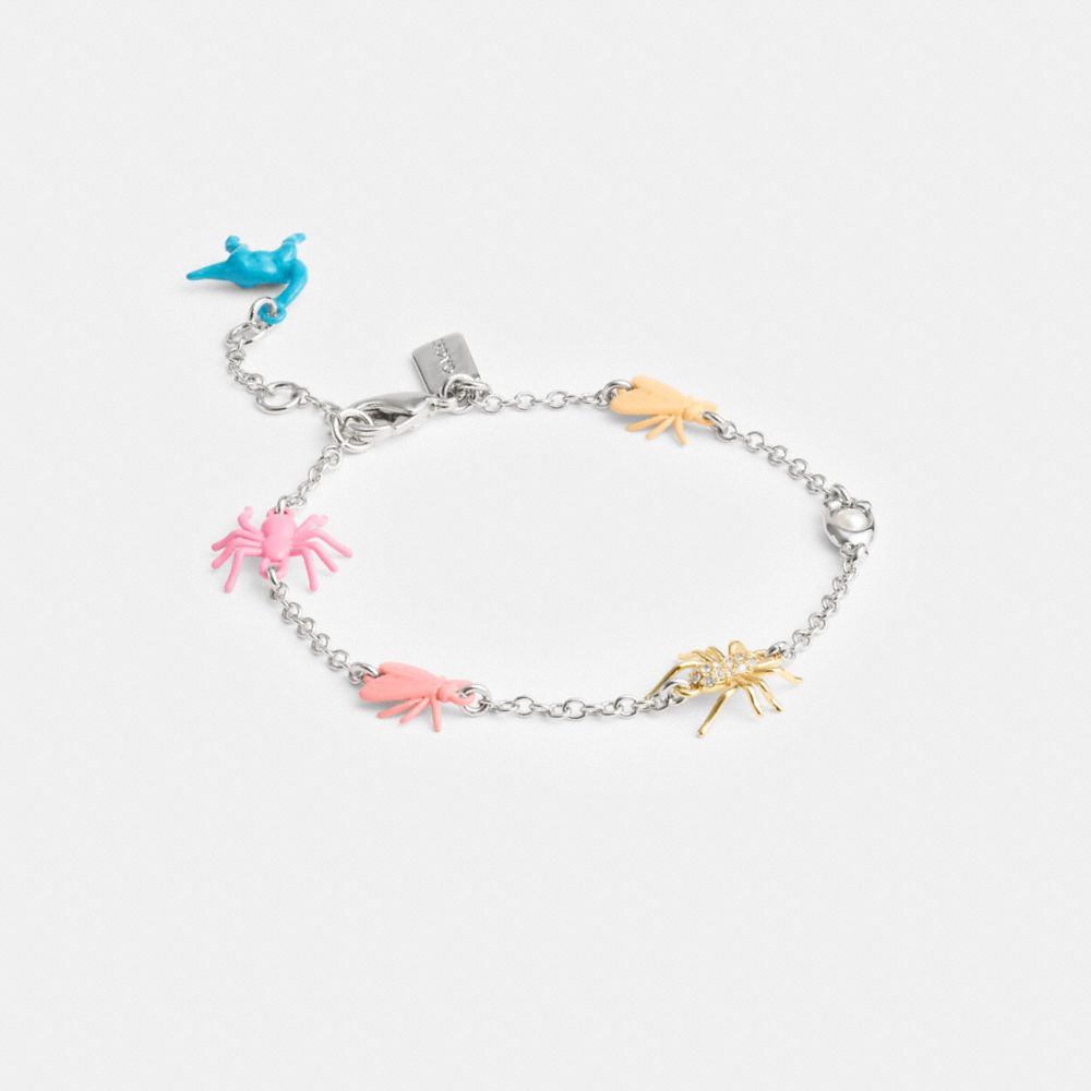 Silver Women Coach Bug Charm Bracelets | MY_CH49712