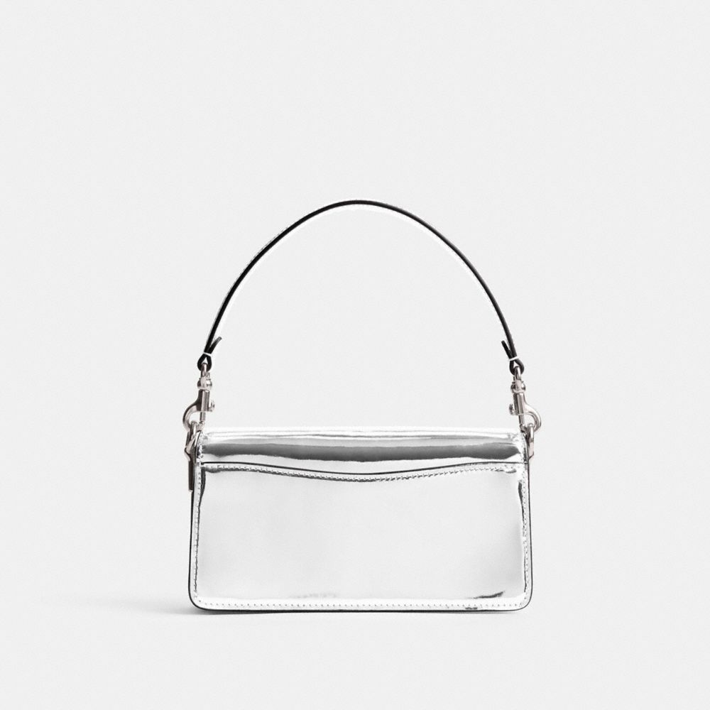 Silver Women Coach Tabby 20 In Metallic Metallic Leather Shoulder Bags | MY_CH22693