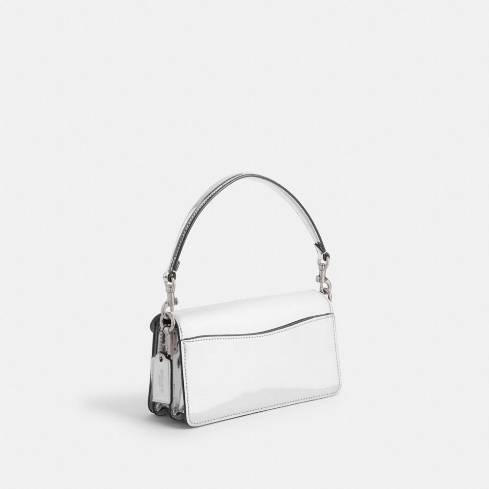 Silver Women Coach Tabby 20 In Metallic Metallic Leather Shoulder Bags | MY_CH22693