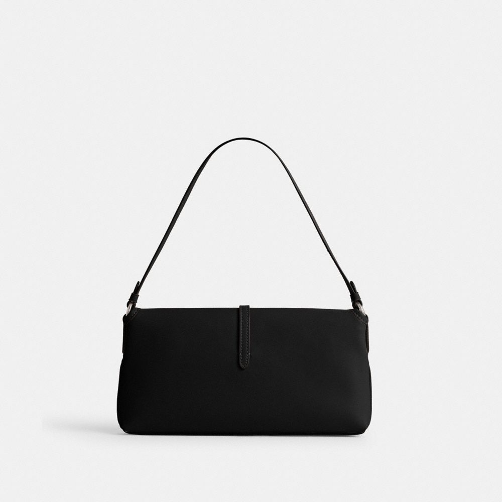 Silver / Black Women Coach Hamptons Shoulder Bags | MY_CH44754