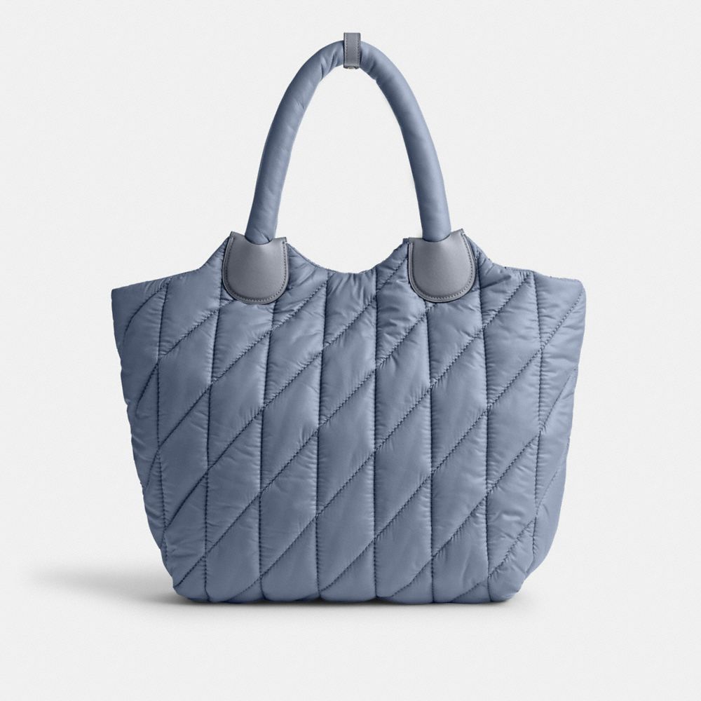 Silver / Blue Women Coach Iris Tote Bag | MY_CH20168