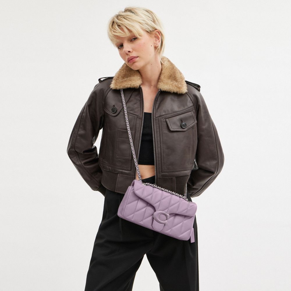 Silver / Purple Women Coach Tabby 26 With Quilting Nappa Leather Shoulder Bags | MY_CH98802