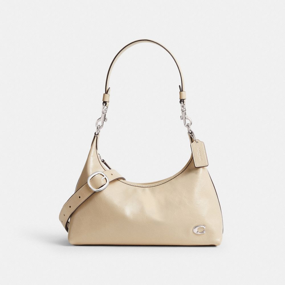 Silver / White Women Coach Juliet Shoulder Bags | MY_CH32713