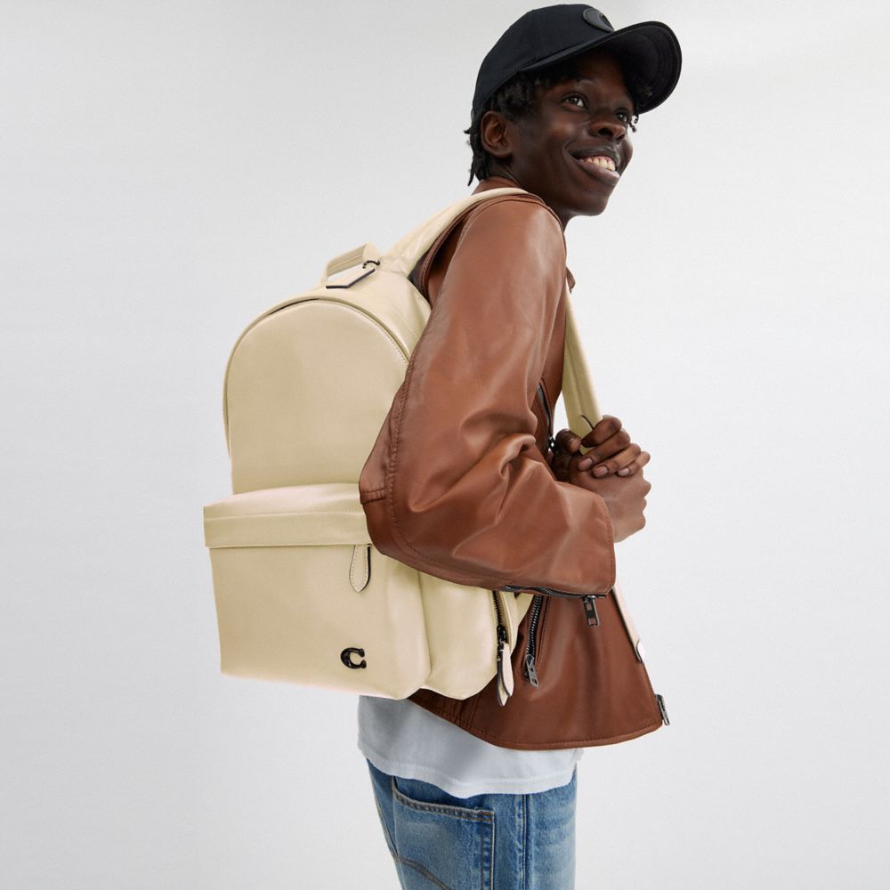 White Men Coach Hall Backpacks | MY_CH64990