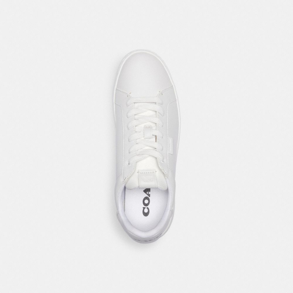 White Men Coach Lowline Low Top Optic Sneakers | MY_CH33889