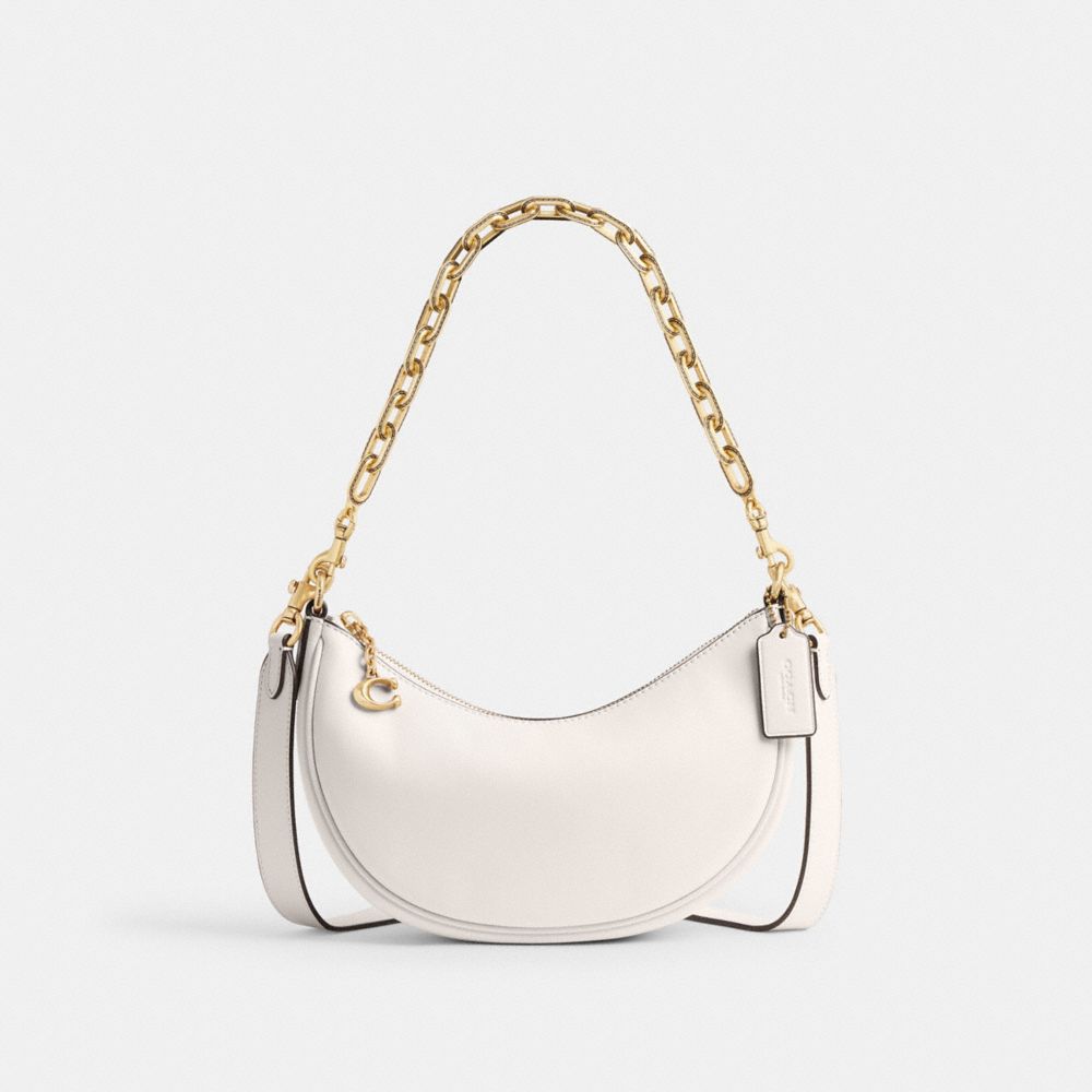 White Women Coach Mira Brass Shoulder Bags | MY_CH31504