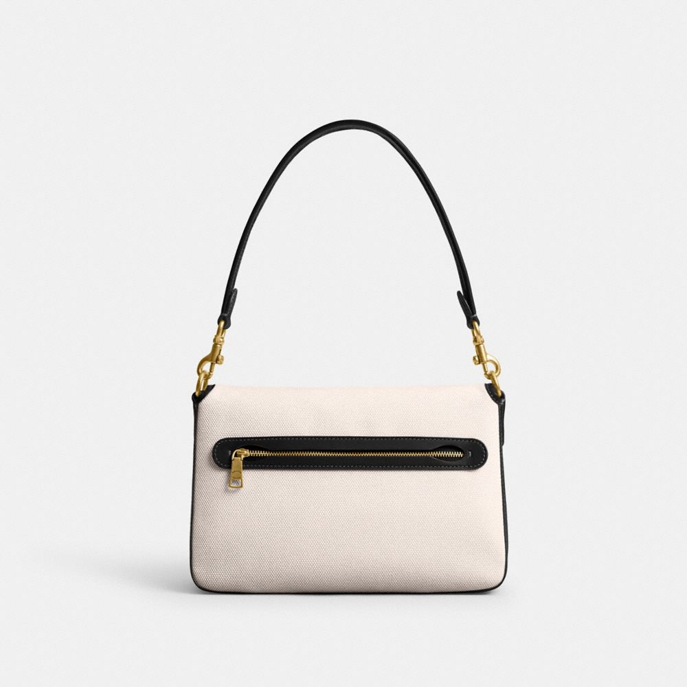 White Women Coach Soft Tabby Brass Shoulder Bags | MY_CH58956