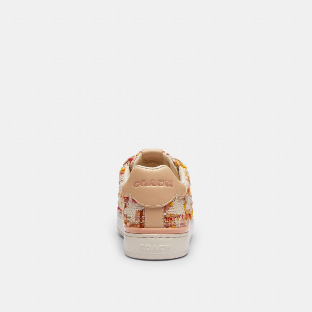 White / Pink Women Coach Lowline Low Top Neutral Sneakers | MY_CH94953