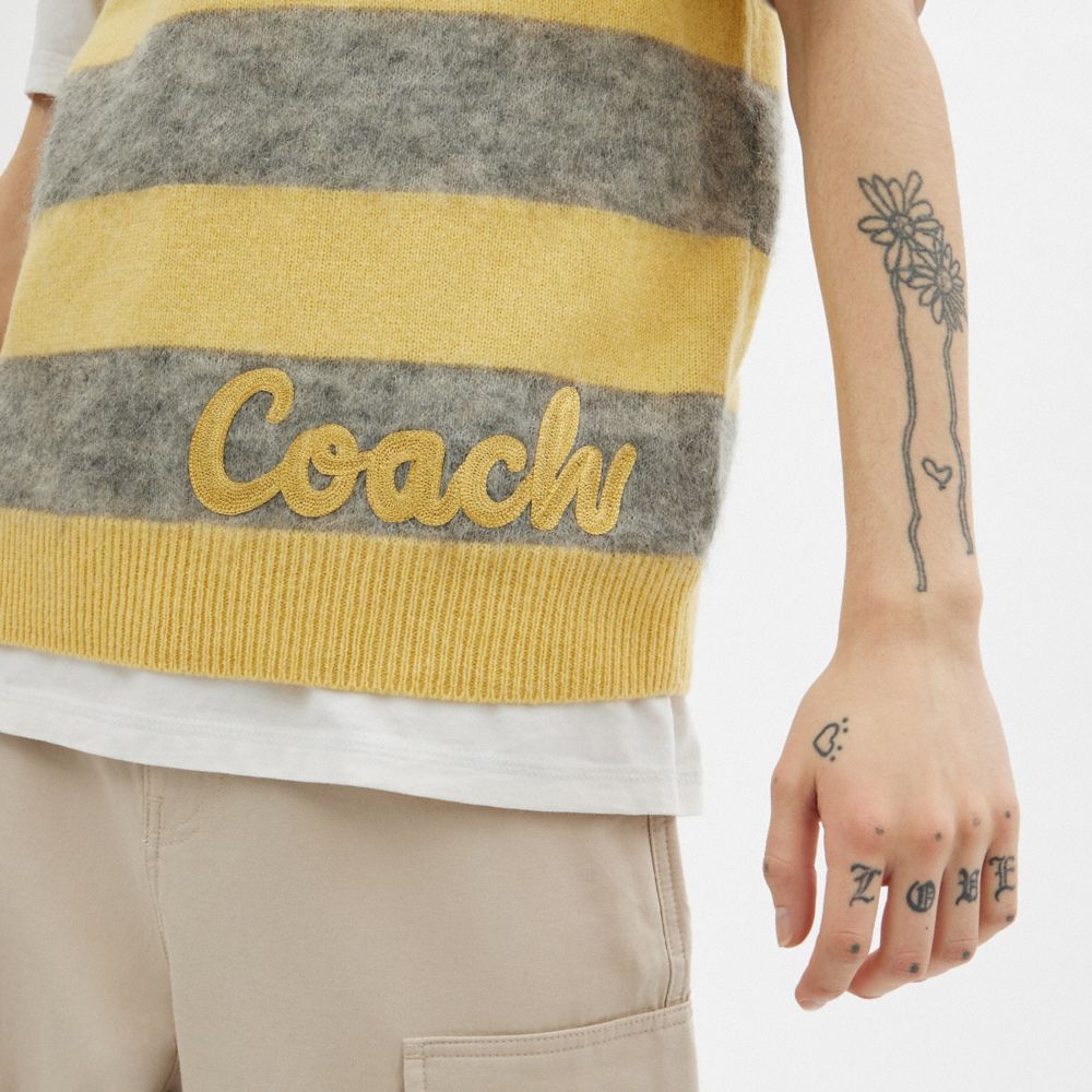 Yellow Men Coach North Sweaters | MY_CH72586